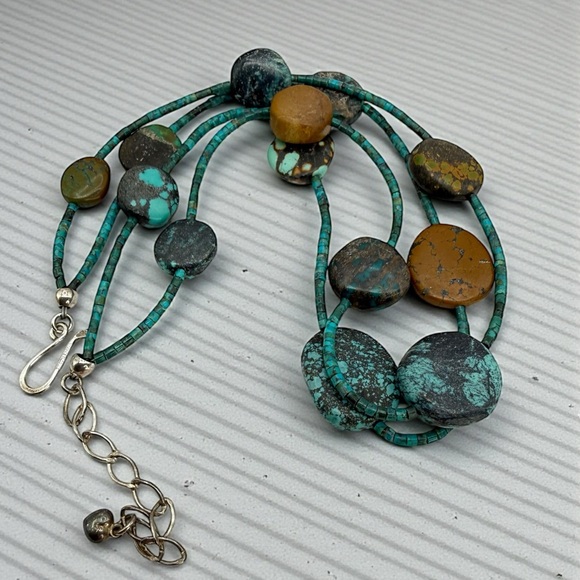 Jay King Mine Finds Turquoise Jasper Double Strand Necklace 18–20” 50.6g - Picture 11 of 17